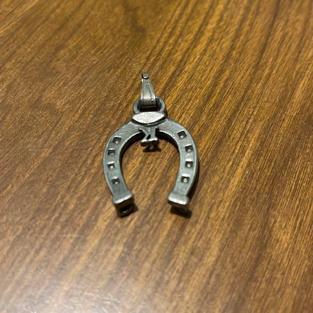 Horse shoe necklace charm